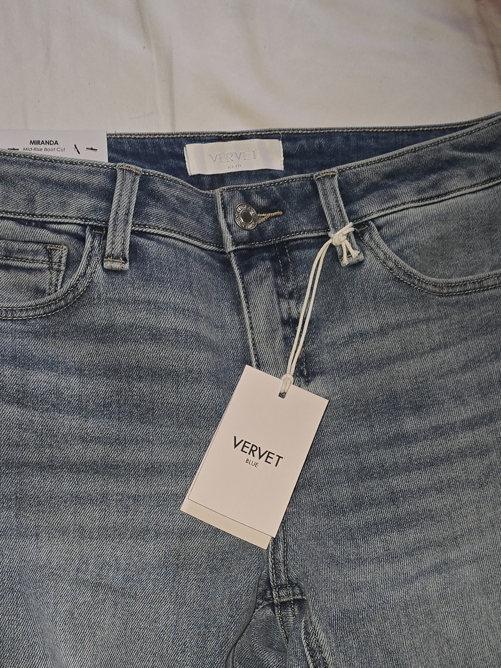 NWT Vervet Blue Women's Bootcut Miranda Mid-Rise Stretch Denim Jeans Size 29 - Picture 4 of 10